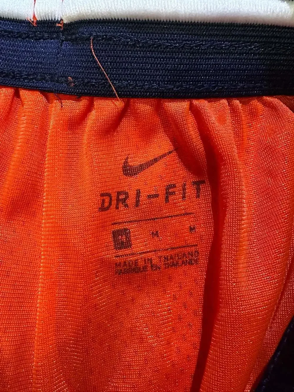 Nike Dri-FIT Orange and Navy Basketball Mesh Shorts